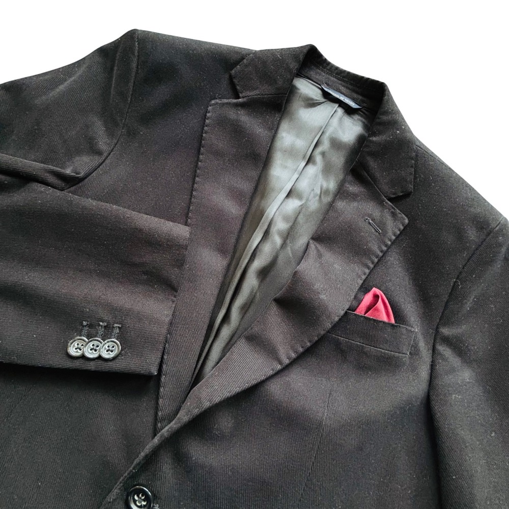 Banana Republic Men's 38R Modern Fit Black Corduroy Blazer Jacket Suit Separate